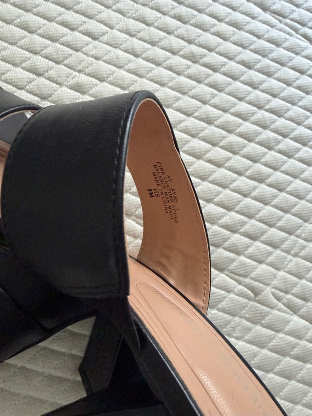 Adrienne Vittadini Avah Black Double-Strap Sandal - Picture 5 of 6